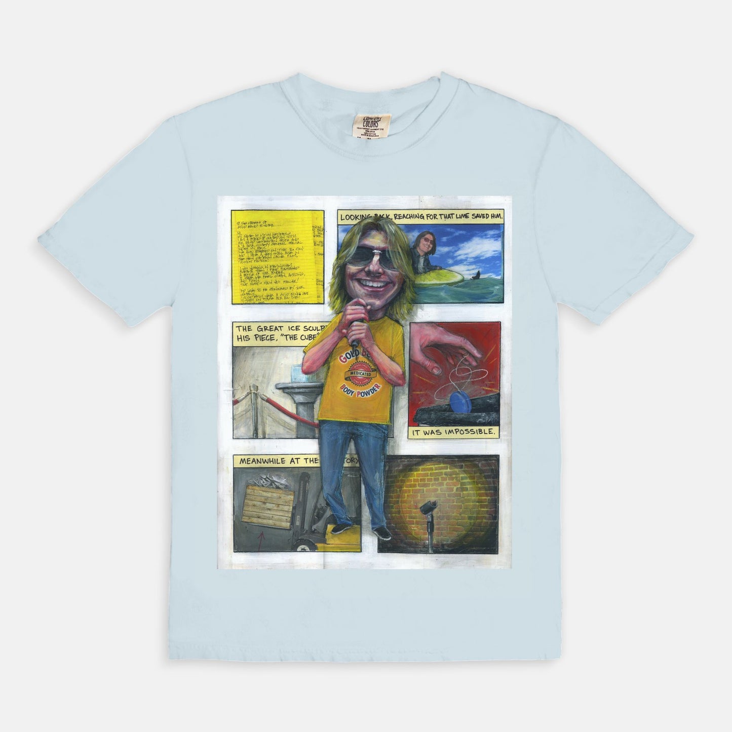 Mitch Hedberg {Gold Bond Tour} - T-shirt