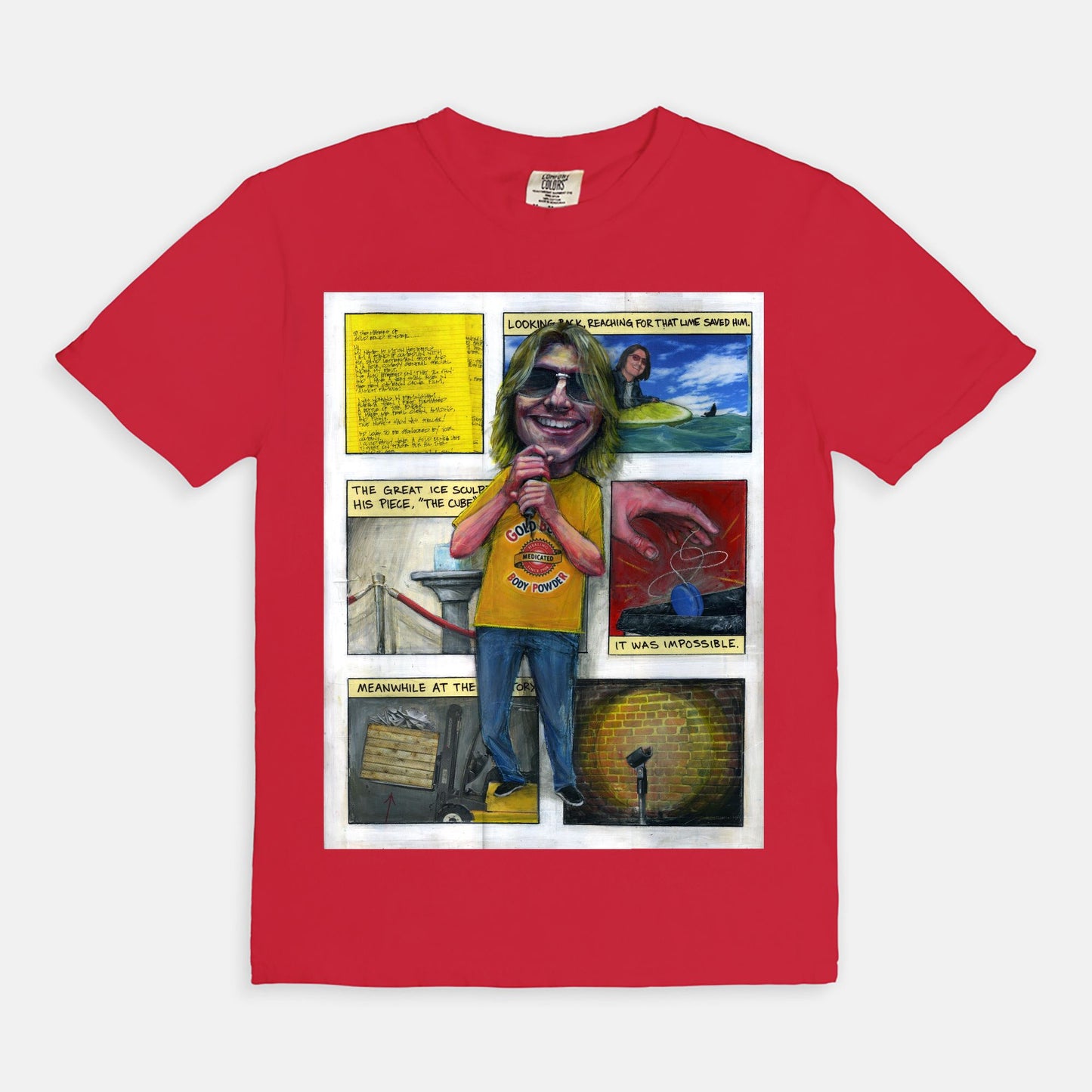 Mitch Hedberg {Gold Bond Tour} - T-shirt