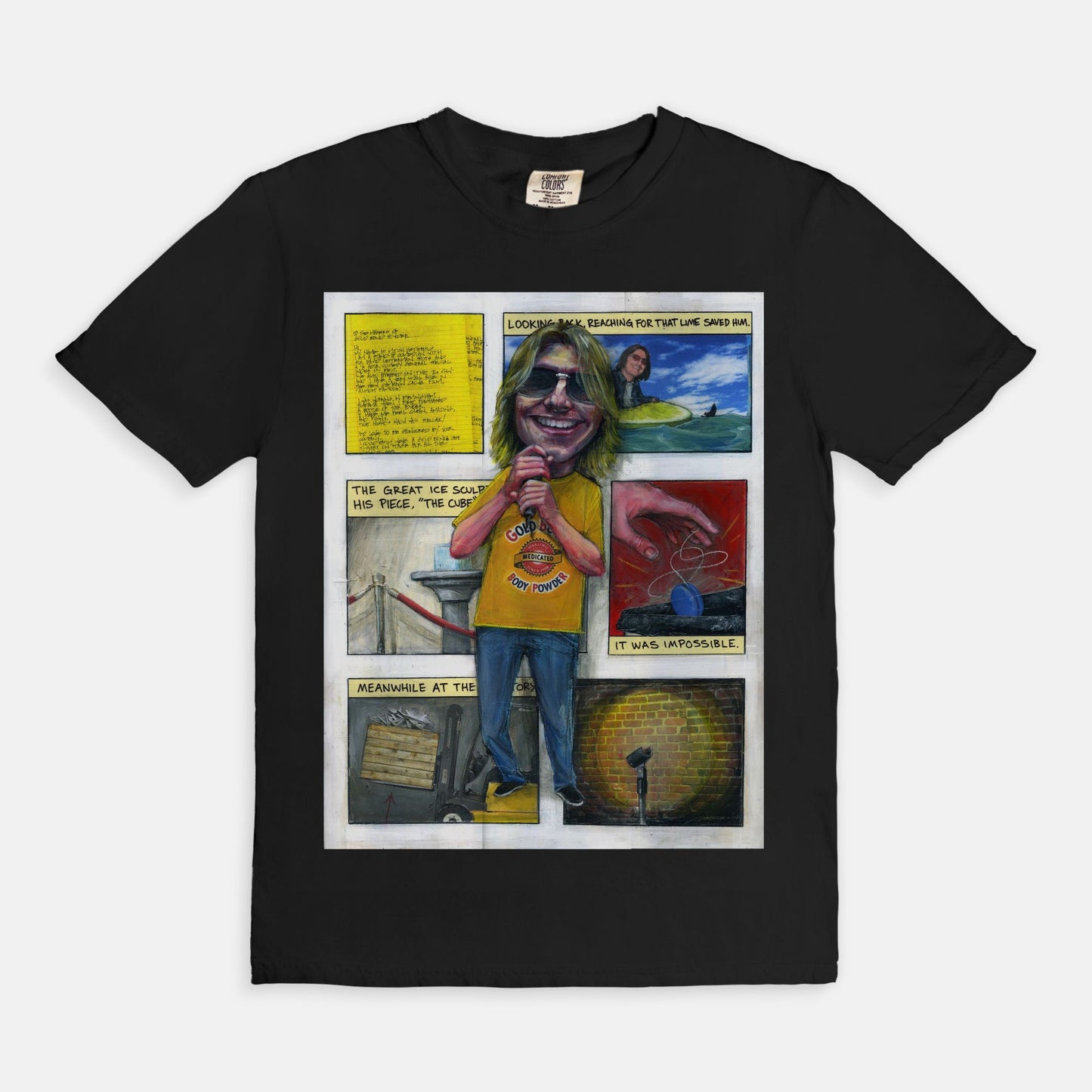 Mitch Hedberg {Gold Bond Tour} - T-shirt