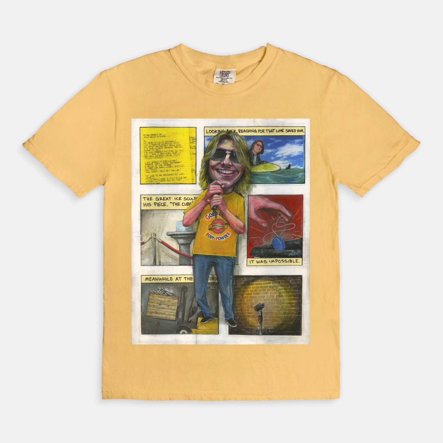 Mitch Hedberg {Gold Bond Tour} - T-shirt