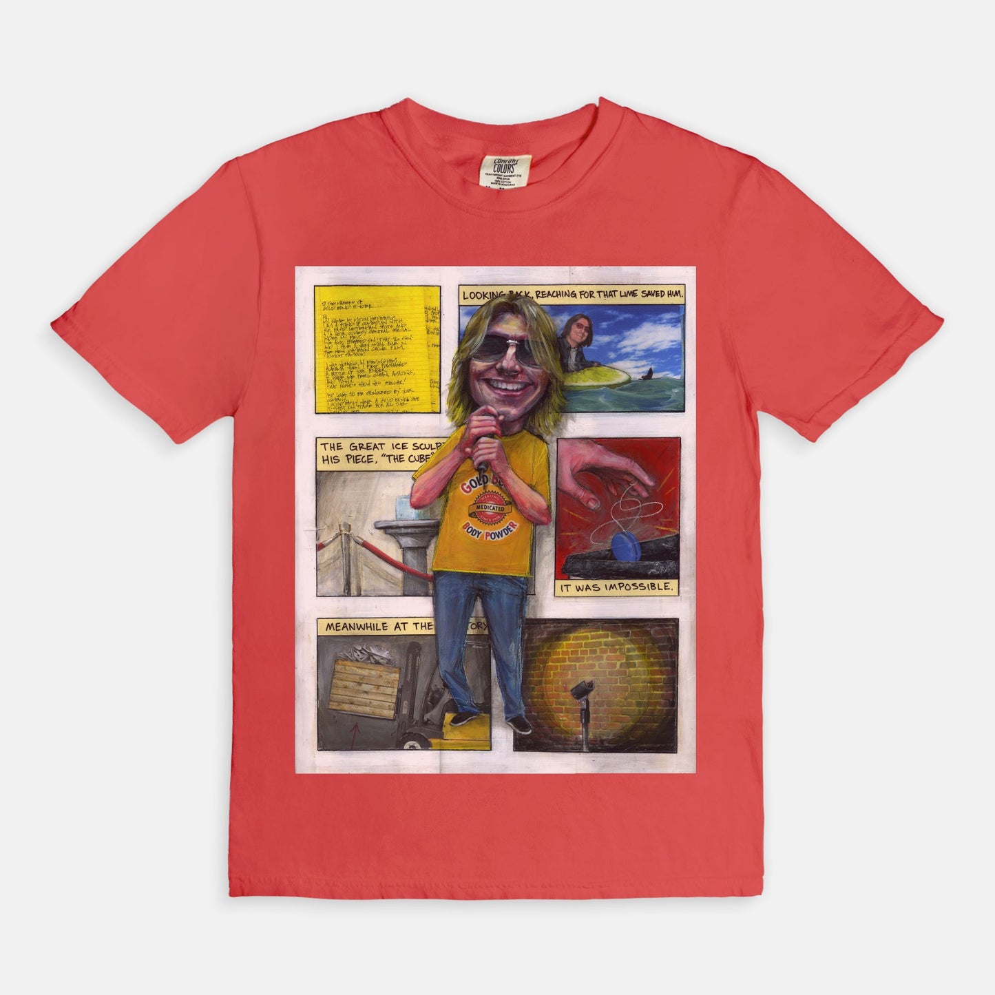 Mitch Hedberg {Gold Bond Tour} - T-shirt