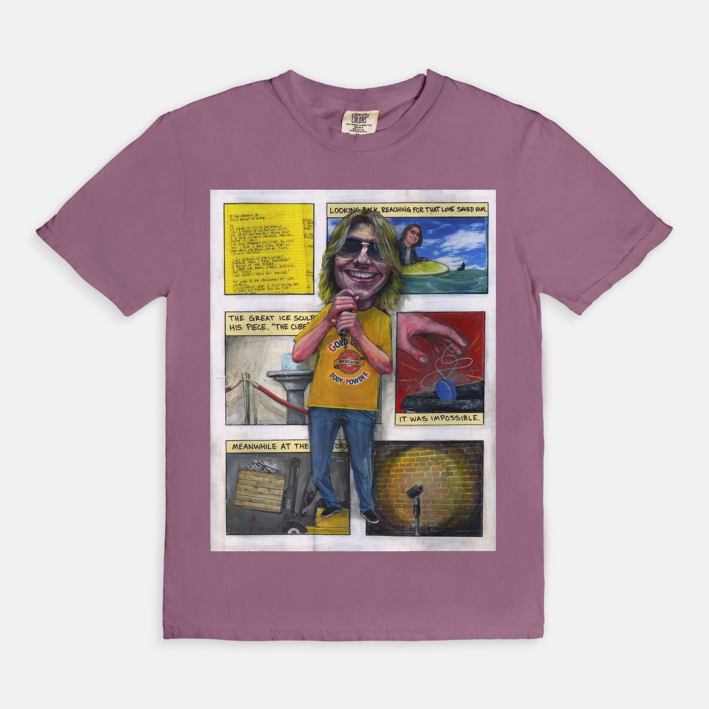 Mitch Hedberg {Gold Bond Tour} - T-shirt