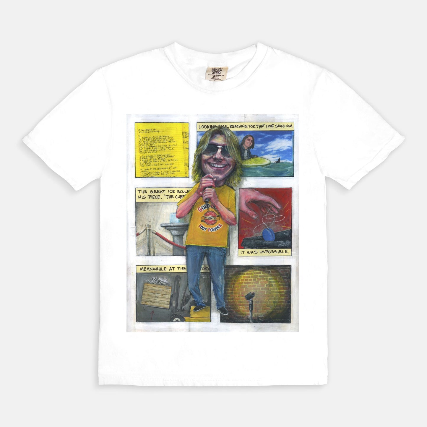 Mitch Hedberg {Gold Bond Tour} - T-shirt